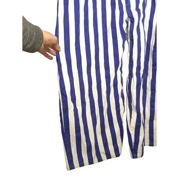 Game Bibs Overalls Blue White Adult Sz 2XL Tailgate Game Day Football Sports - Picture 5 of 13